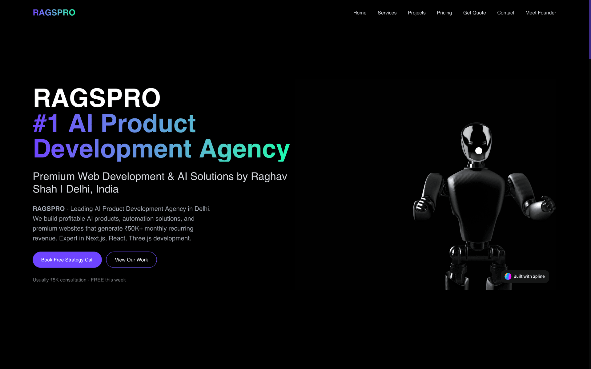 Main - 3D Portfolio Website