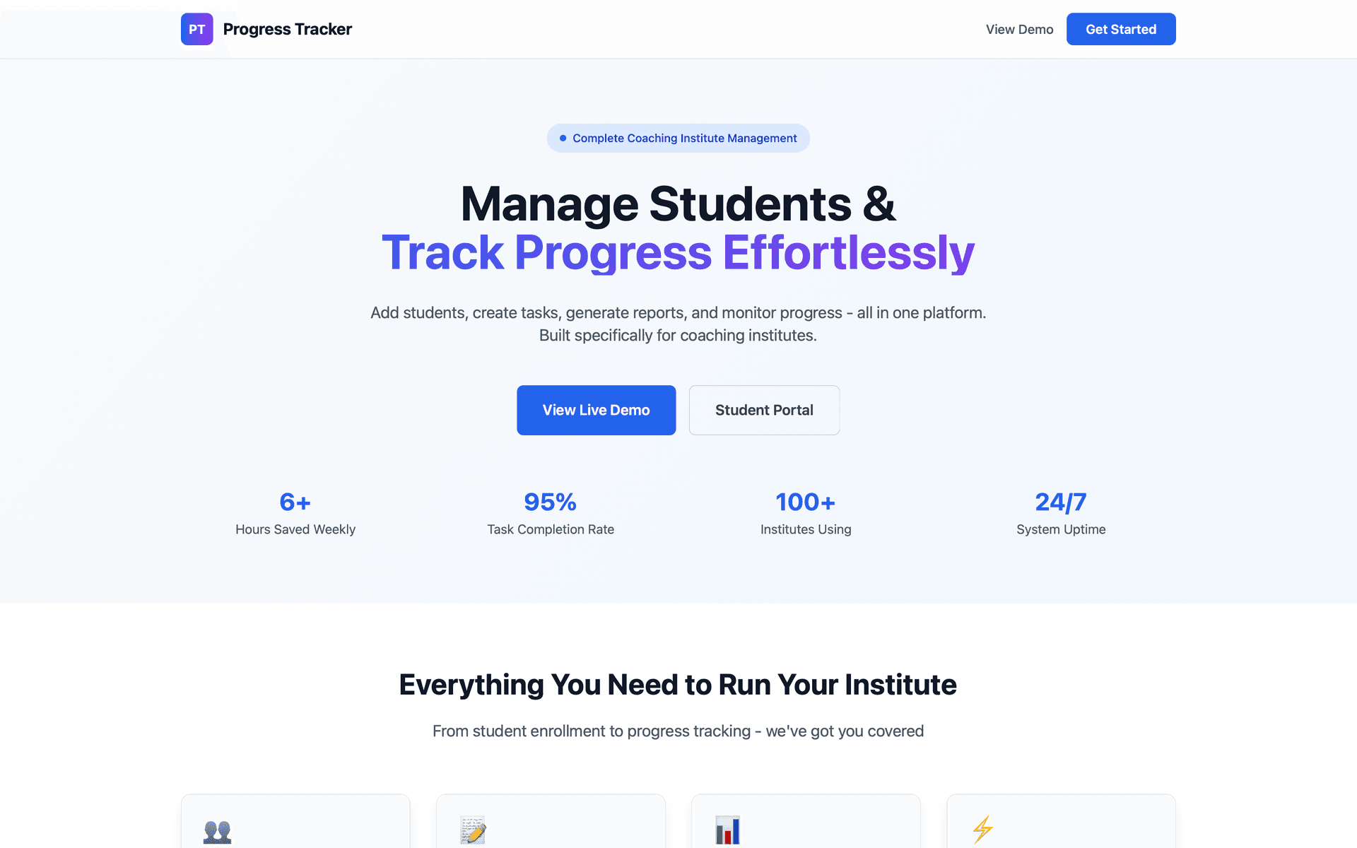 SAPD - Coaching Institute Management