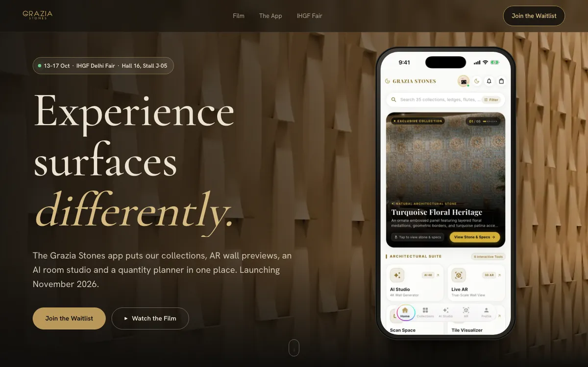 Grazia Stones — Android App with AR & AI Studio - SaaS built by RAGSPRO