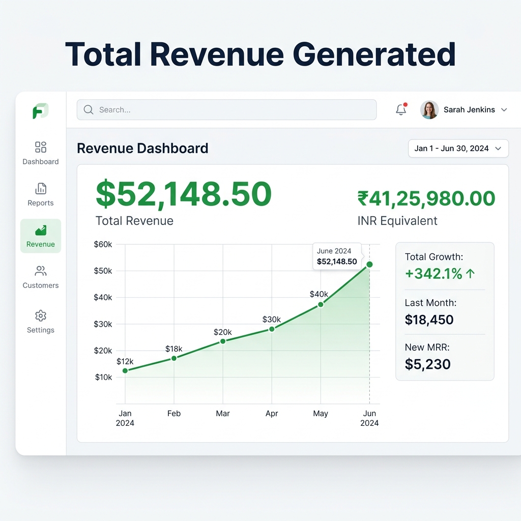 Maid Agency Revenue Dashboard Proof